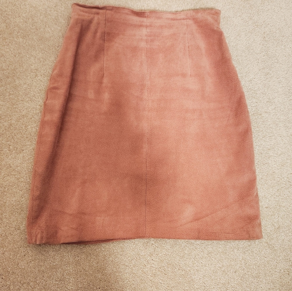 VTG Capezio soft pink leather skirt, size 7, vintage early 90s